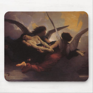 Vintage Art, Soul Brought to Heaven by Bouguereau Mouse Mat