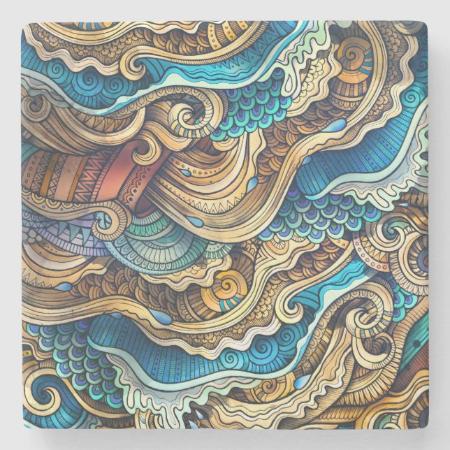 Vintage Art  Stone Coaster (Front)