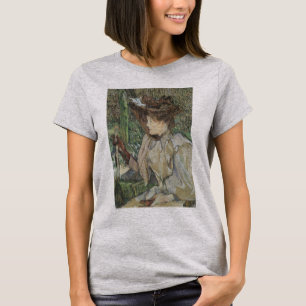 Vintage Art, Woman with Gloves by Toulouse Lautrec T-Shirt