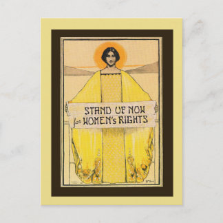 Vintage Art Women's Rights Postcard