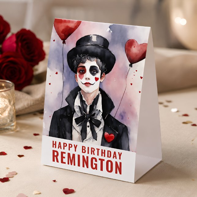 Vintage Artistic Birthday Centerpiece Custom Name (Creator Uploaded)