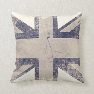 Vintage Artistic Grunge UK Flag Cushion