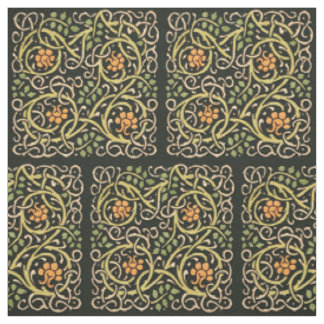 Vintage Arts and Crafts Floral Pattern Roycroft Fabric