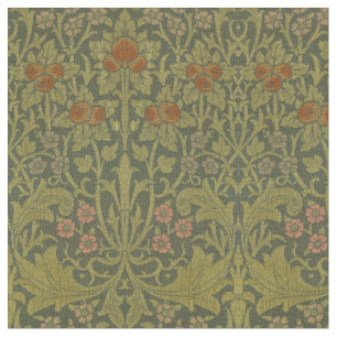 Vintage Arts & Crafts Style Apple Pattern Fabric