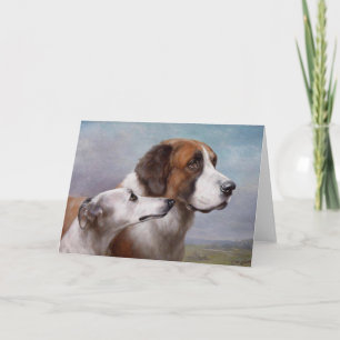 Vintage Artwork - Dogs "Dignity & Grace" Card