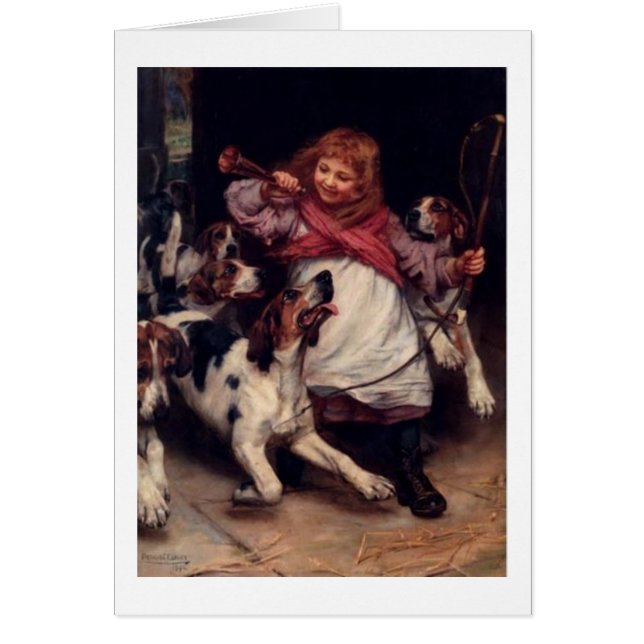 Vintage Artwork - The Foxhounds are Ready, (Front)