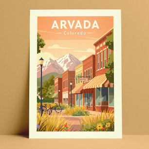 Vintage Arvada Colorado Postcard
