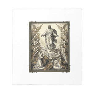 Vintage Ascension Angel Engraving Vector Art_1 Notepad