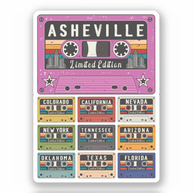 Vintage Asheville City travel (Front)