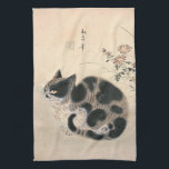 Vintage Asian Cat Kitchen Towel<br><div class="desc">Fun vintage design on a tea towel.</div>