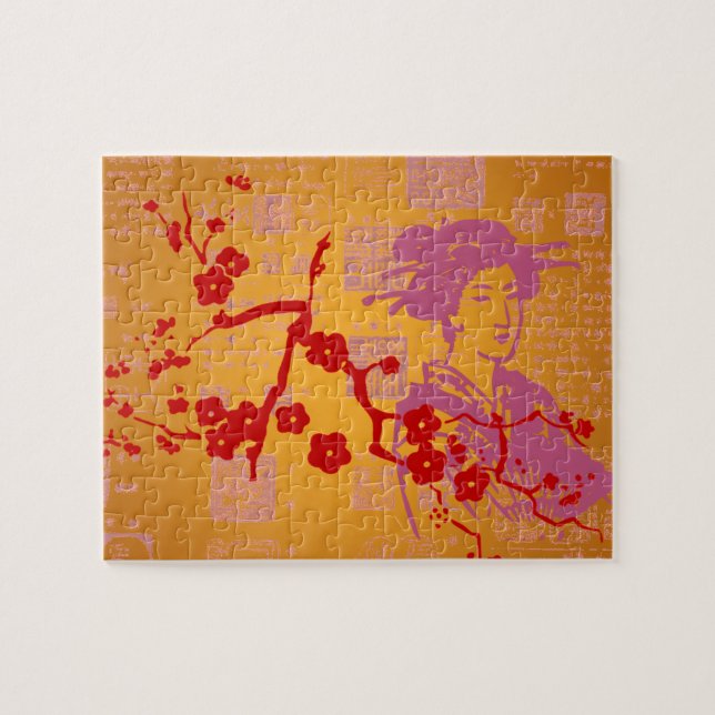 Vintage Asian Collage Jigsaw Puzzle (Horizontal)