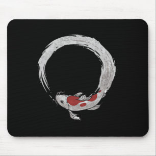 Vintage Asian Japanese Koi Carp Fishing Novelty Fi Mouse Mat