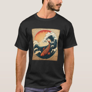 Vintage Asian Japanese Koi Carp Nishikigoi Koi Fis T-Shirt