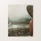 Vintage Asian Woman in Traditional Attire