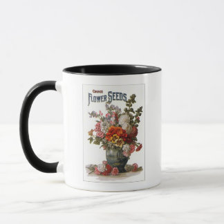 Vintage Assorted Annuals Seed Packet Mug