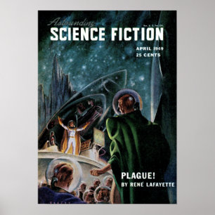 Vintage Astonishing Science Fiction Pulp Stories Poster