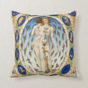 Vintage astrology Pillow