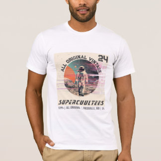 VINTAGE ASTRONAUT IN OUTER SPACE GRAPHIC T-Shirt