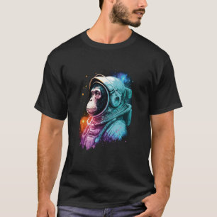 Vintage Astronaut Monkey Chimp Cosmonaut Cool Hip T-Shirt
