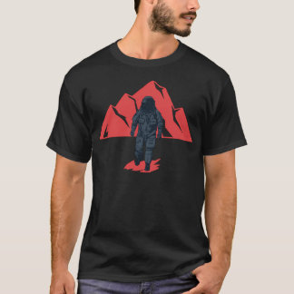 Vintage Astronaut Mountains Astronaut T-Shirt