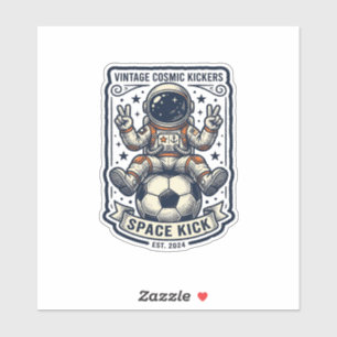 Vintage Astronaut Soccer Peace Sign Shirt Design_1