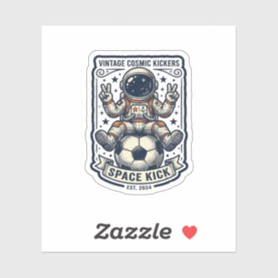 Vintage Astronaut Soccer Peace Sign Shirt Design_1