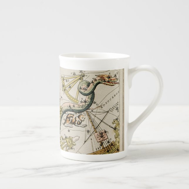 Vintage Astronomical Map Bone China Mug (Right)