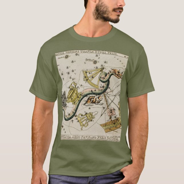 Vintage Astronomical Map T-Shirt (Front)