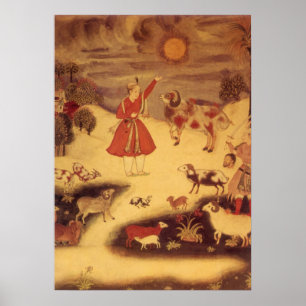 Vintage Astronomy, Antique Asian Celestial Art Poster