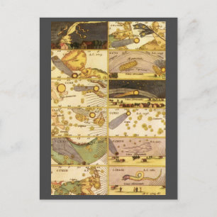 Vintage Astronomy, Antique Constellations Stars Postcard