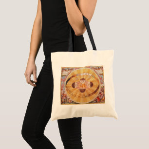 Vintage Astronomy, Antique Copernican Solar System Tote Bag