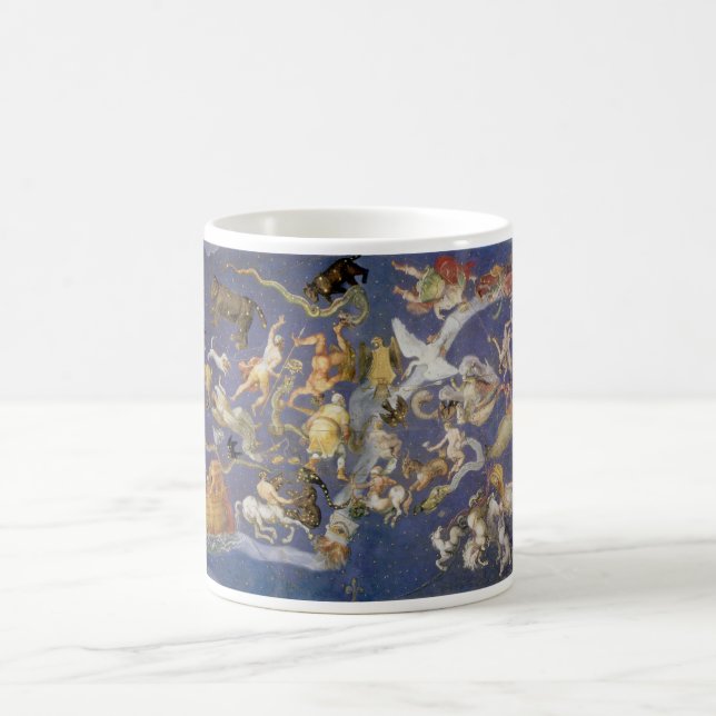 Vintage Astronomy Celestial Constellations Fresco Coffee Mug (Center)