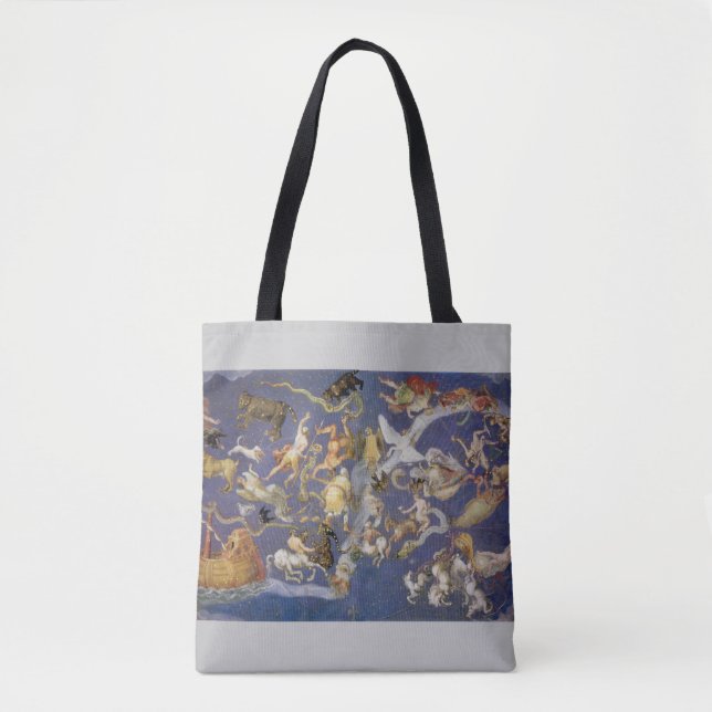 Vintage Astronomy Celestial Constellations Fresco Tote Bag (Front)