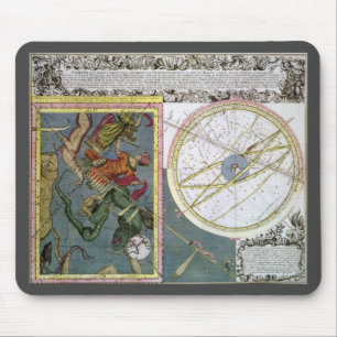 Vintage Astronomy, Comet Path by Matthaeus Seutter Mouse Mat