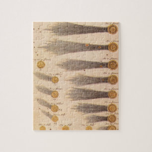 Vintage Astronomy, Comets by Stanislaw Lubieniecki Jigsaw Puzzle