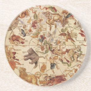 Vintage Astronomy Constellations, Frederik de Wit Coaster