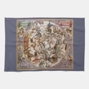 Vintage Astronomy, Constellations of Southern Sky Tea Towel