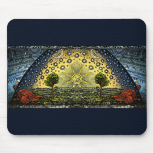 Vintage Astronomy Flammarion Woodcut Mouse Mat