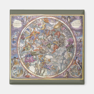 Vintage Astronomy, Map of Christian Constellations Magnet
