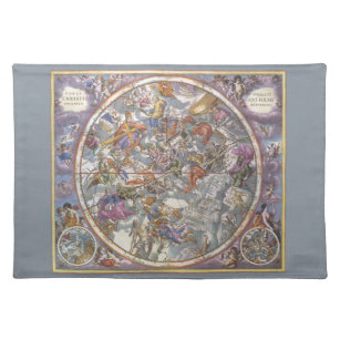 Vintage Astronomy, Map of Christian Constellations Placemat