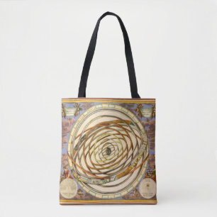 Vintage Astronomy Orbit Planets, Andreas Cellarius Tote Bag