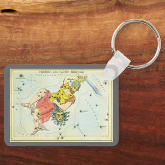 Vintage Astronomy, Perseus and Caput Medusa Key Ring