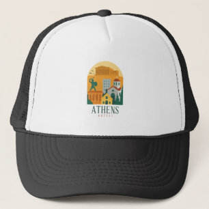 Vintage Athens Greece Travel – Parthenon Trucker Hat