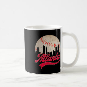 Vintage Atlanta Baseball Cityscape Lover Men Women Coffee Mug