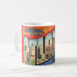 Vintage Atlanta GA Mug<br><div class="desc">A stunning vintage postcard greeting from Atlanta,  Georgia.  If you prefer a different colour background on the mug it's easy to change it!</div>