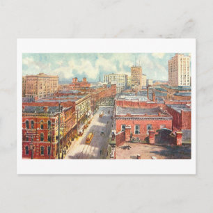 Vintage Atlanta, Georgia, Overhead View Postcard