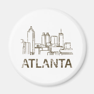 Vintage Atlanta Magnet
