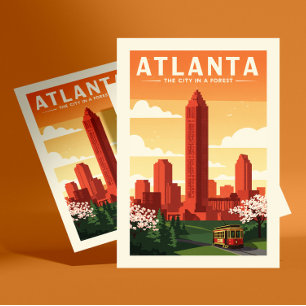 Vintage Atlanta Postcard
