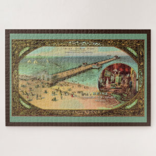 Vintage Atlantic City Pier Large Puzzle