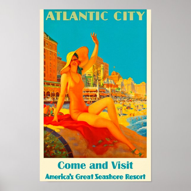 Vintage Atlantic City Poster (Front)